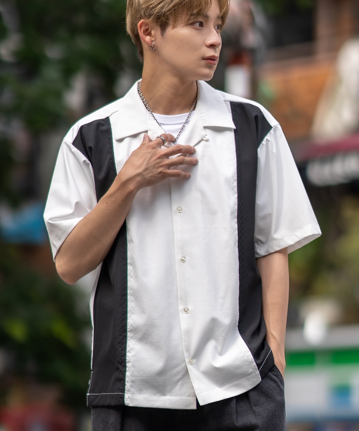 improves（インプローブス） 半袖シャツ メンズ 刺しゅうデザイン