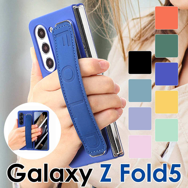 Galaxy Z Fold5 SC-55D ケースFold5 SCG22 カバー ベルト付き オシャレ