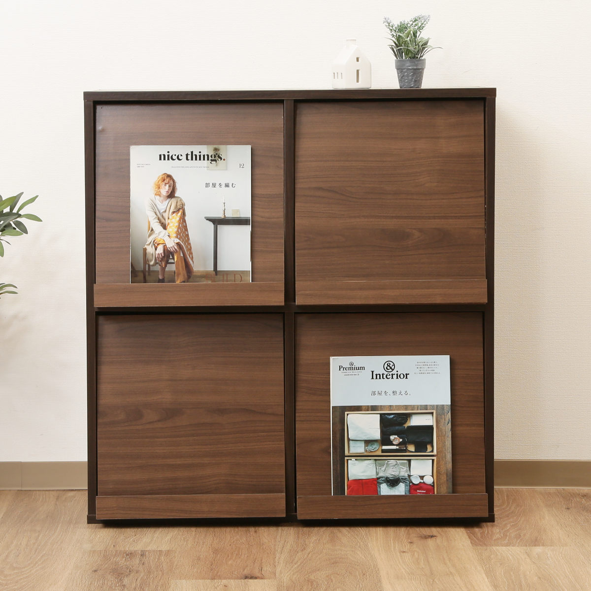 不二貿易（Fuji Boeki） ディスプレイラック 幅80cm 4マス 2列2段