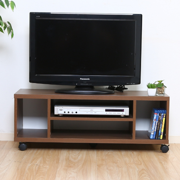 不二貿易（Fuji Boeki） テレビ台 幅89cm キャスター付 木製 オープン