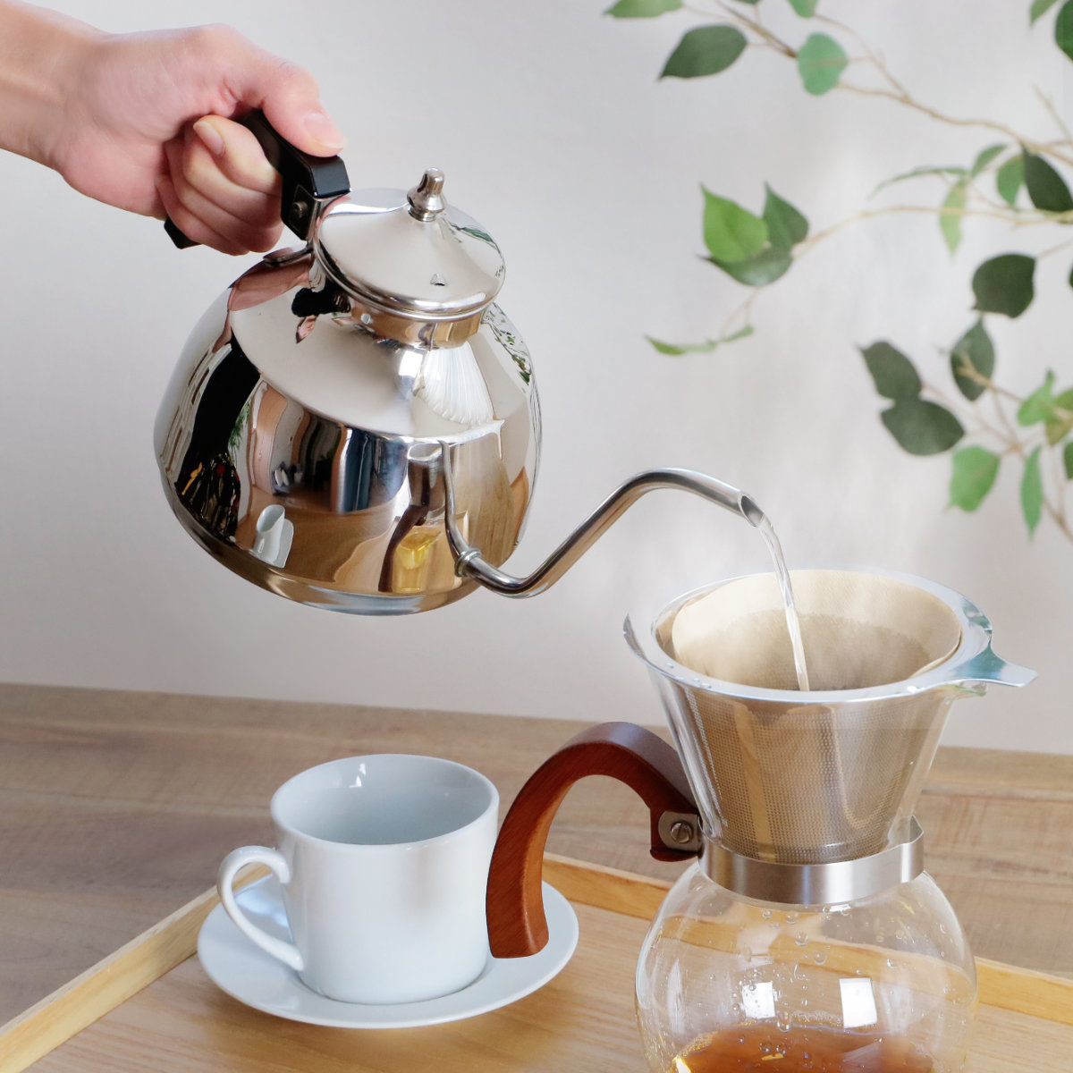 工房アイザワ ブラックピーマン ドリップサーバー 1.1L （ ドリップ