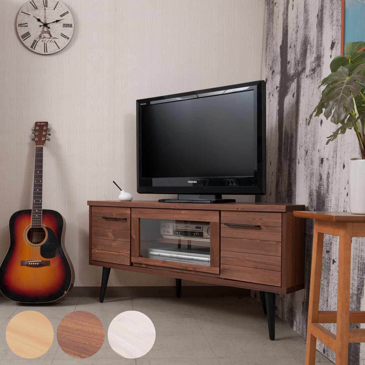 テレビボード 120cm 天然木 AVラック」の人気商品一覧 | 安い商品を