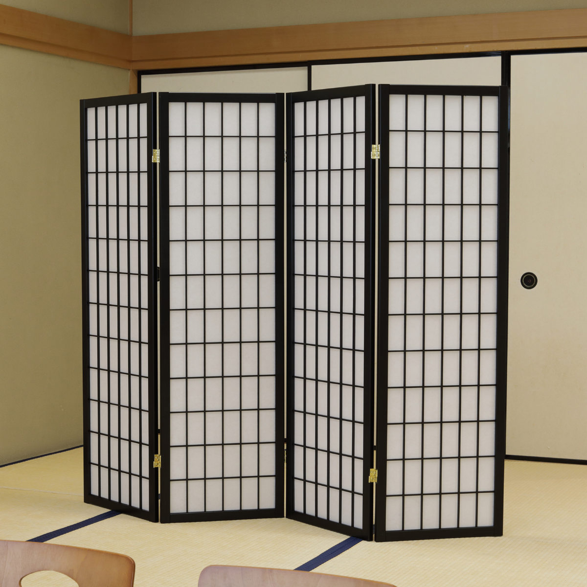 弘益 衝立 和風衝立 4連 こだま 高さ150cm （ パーテーション 間仕切り