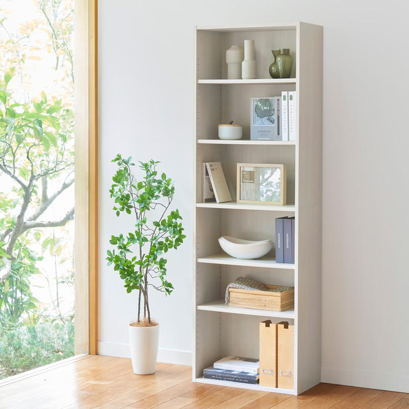 オープンラック 本棚 木製 ナチュラル 幅60cm 奥行30cm 高さ180cm