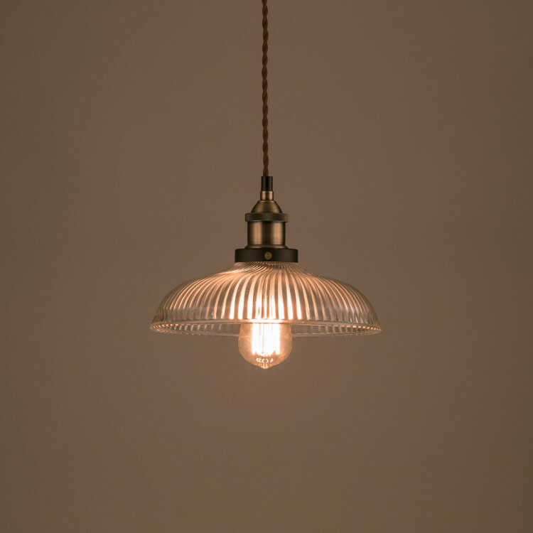 ペンダントライト 傘型 ガラス レトロ お洒落 ナチュラル アンティーク