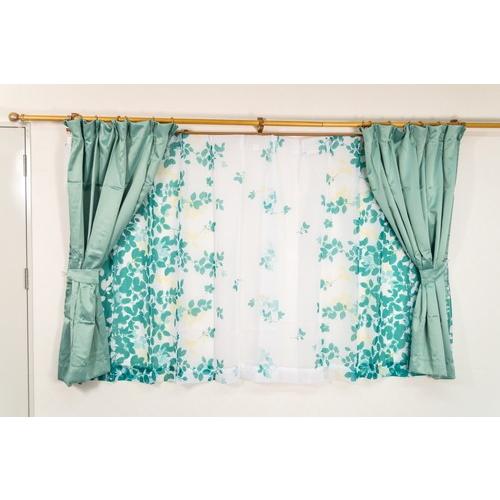 本日限定ポイントアップ カーテン 4枚セット レース 遮光 100×135 100