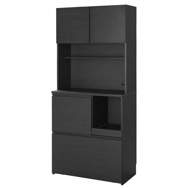 IRIS OHYAMA（アイリスオーヤマ） 食器棚 スリム キャビネット 大容量