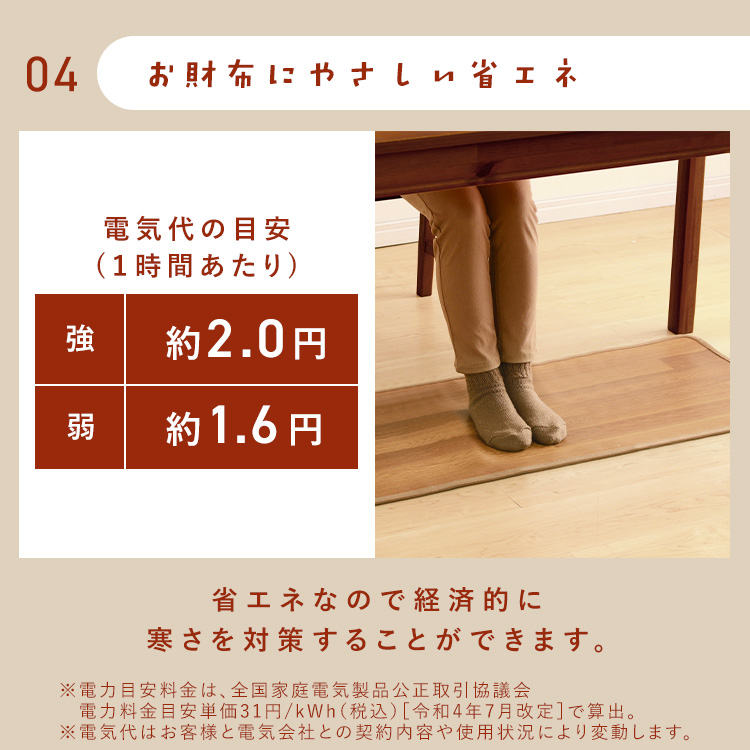 IRIS OHYAMA（アイリスオーヤマ） ホットカーペット 本体 45×110 節電