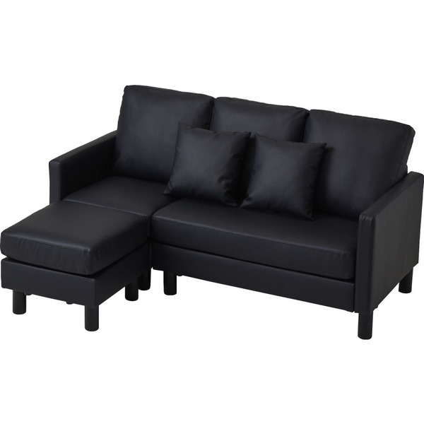 ソファー 3人掛け ソファ オットマン付き カウチソファー 2人掛け