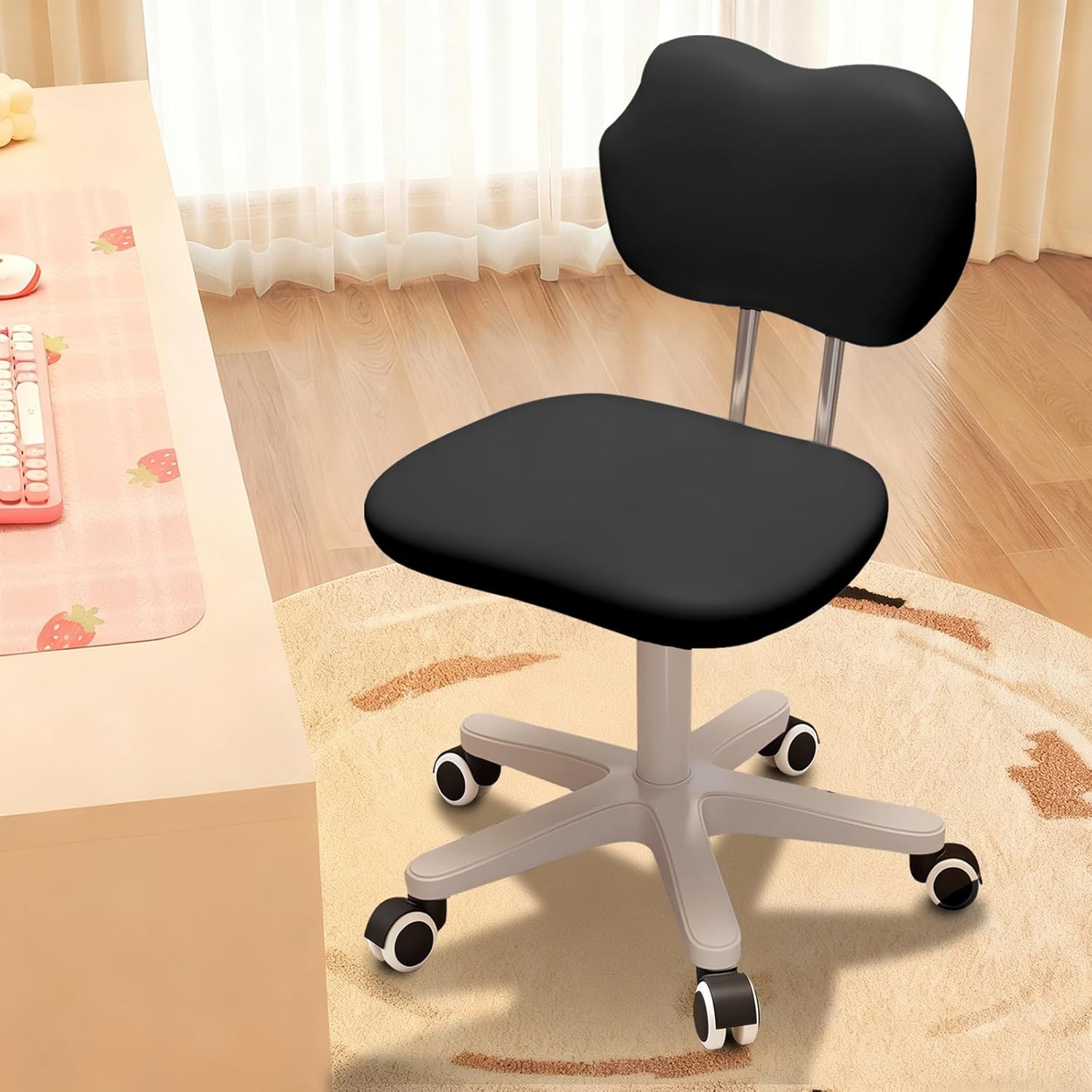 デスクチェア パソコンチェア キャスター付き PUレザー 椅子 オフィス