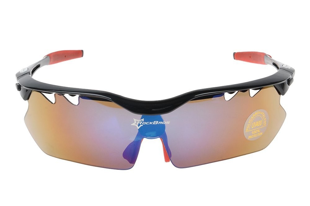 送料無料】サングラス スポーツサングラス 交換レンズ5枚付 超軽量