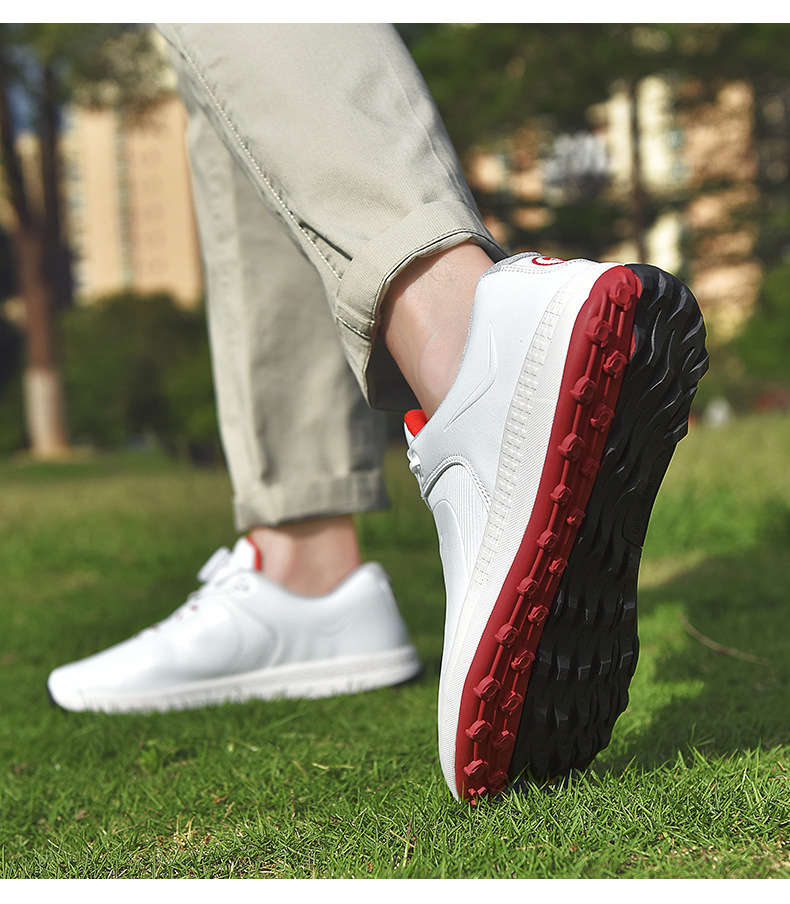 ゴルフシューズ ダイヤル式 BOA スパイクレス スニーカータイプ 歩き