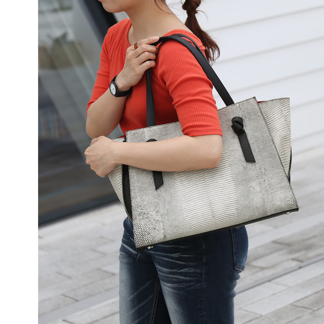 sankyo shokai（三京商会） [5%offクーポン]リザード トートバッグ