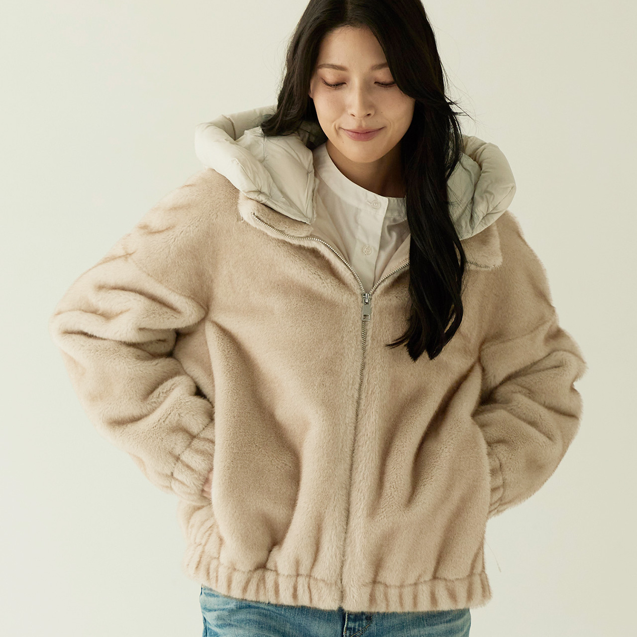 sankyo shokai（三京商会） ファージャケット フード付き レディース