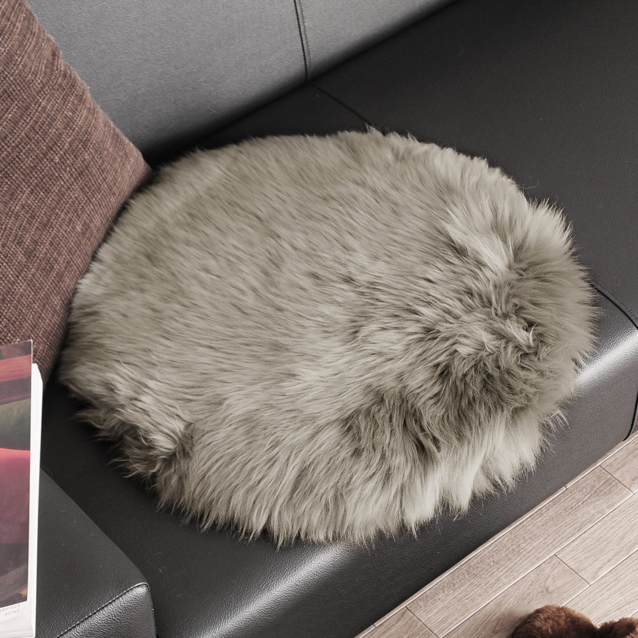 sankyo shokai（三京商会） [5%offクーポン]ムートン ラグ 円形 丸型