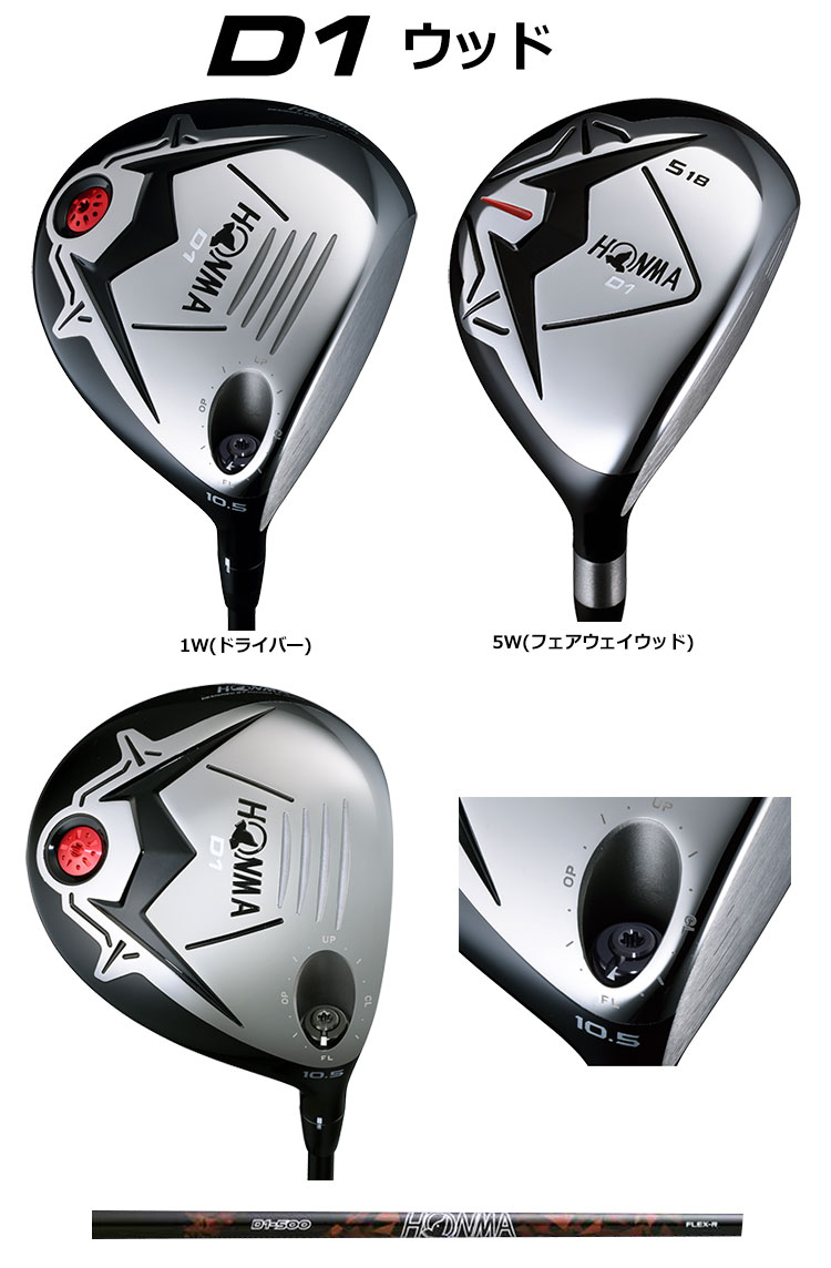 HONMA GOLF（本間ゴルフ） HONMA D1 オールインワン クラブセット 10本