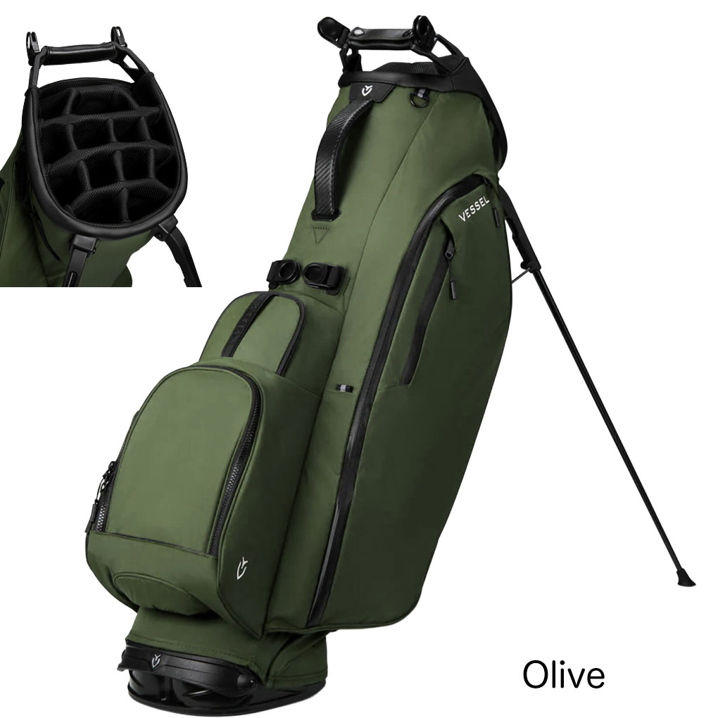 VESSEL キャディバッグ Player Air Stand スタンドバッグ 14分割トップ