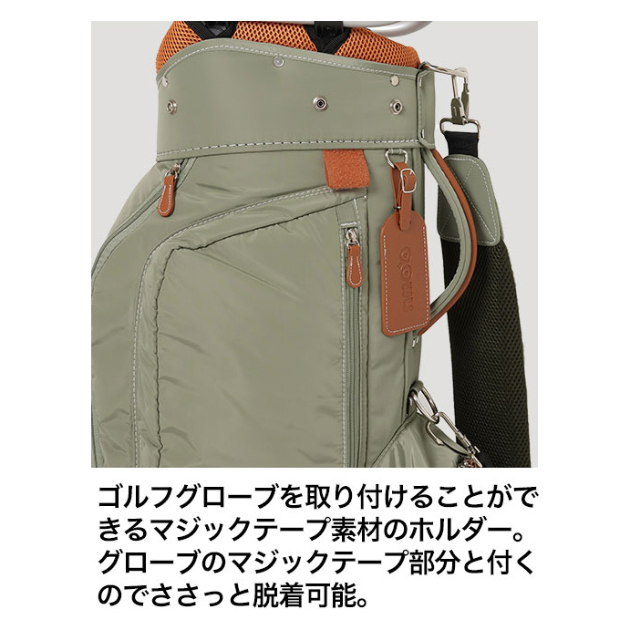 ゴルフバック キャディバック OOWLS キャスター付きキャディバッグ 9.5