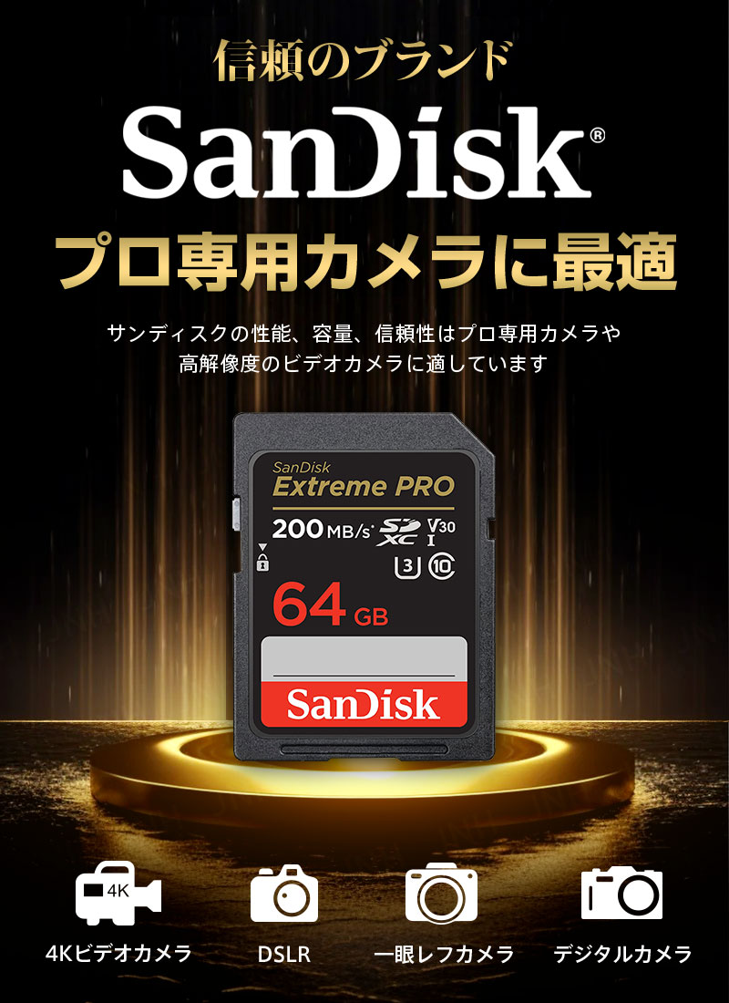 SanDisk（サンディスク） 2個セット SDカード SanDisk Extreme PRO