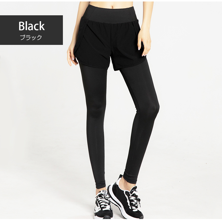 スポーツウェア レディース ショートパンツ スパッツ 一体型レギンス