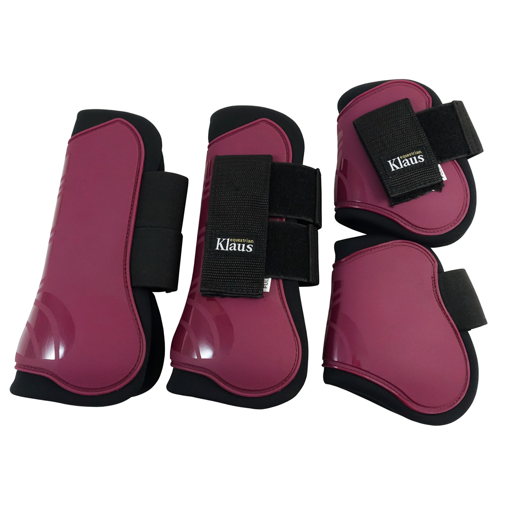 Klaus 馬用 レッグプロテクター 前肢・後肢4点セット LP9（紺ネイビー