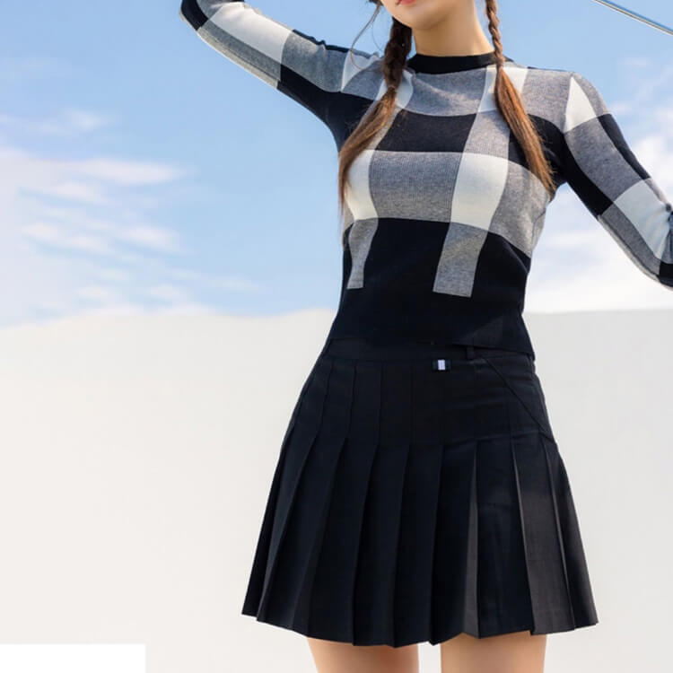 ゴルフウェア レディース スカート ゴルフウエア 韓国 プリーツ