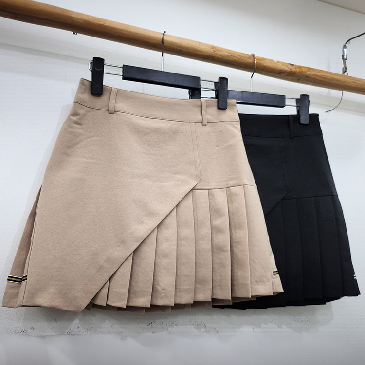ゴルフウェア スカート レディース 韓国 プリーツ ラップ 春 秋