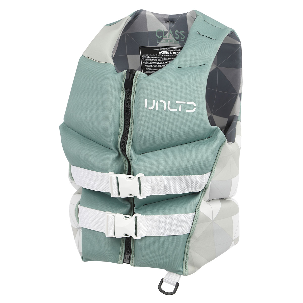 2025新作 UNLIMITED CLASS 女性用 ライフジャケット 小型特殊 黒/緑