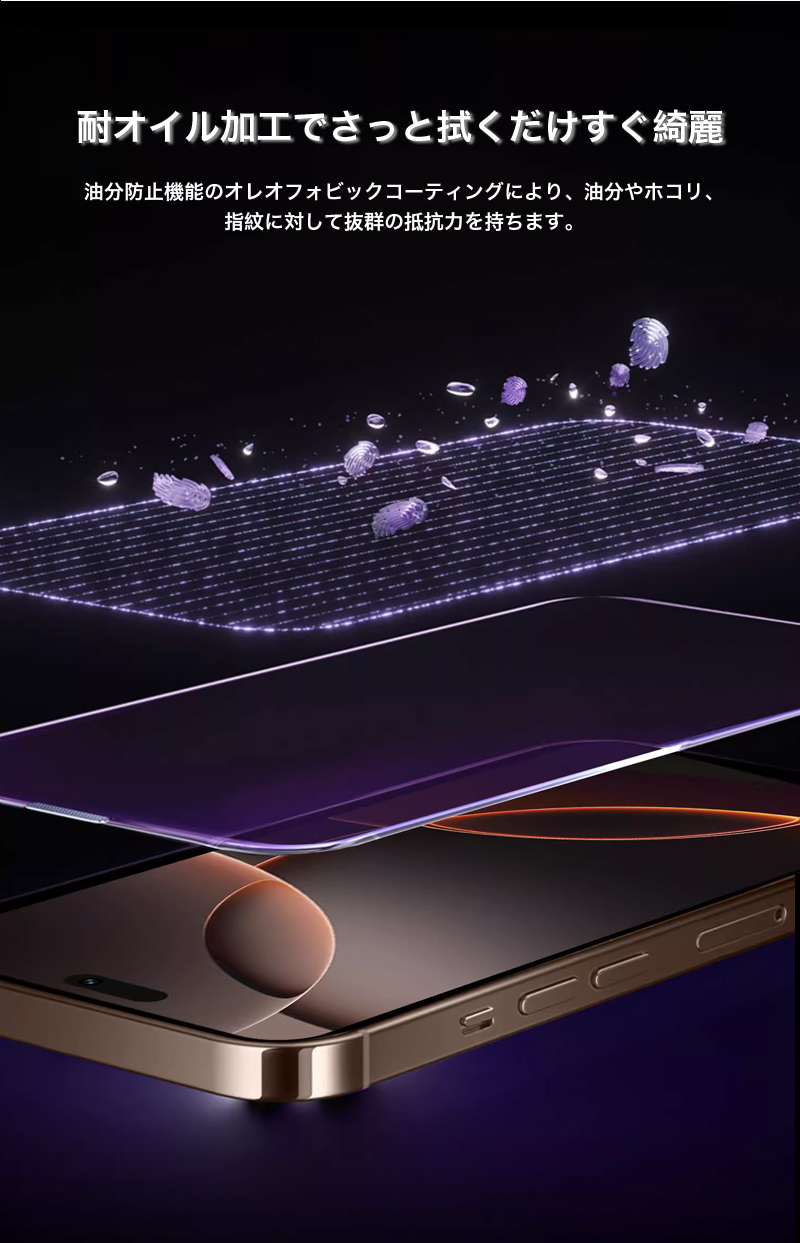 SAVVIES iPhone16e iPhone17 Pro ガラスフィルム 覗き見防止 iPhone16