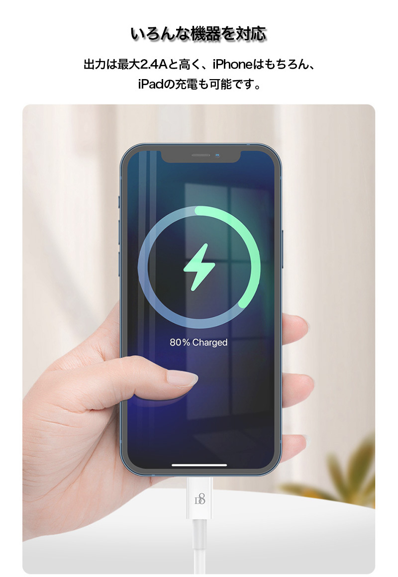 iPhone14 Pro Max ケーブル Apple認証 純正品質 1.5m 3本セット