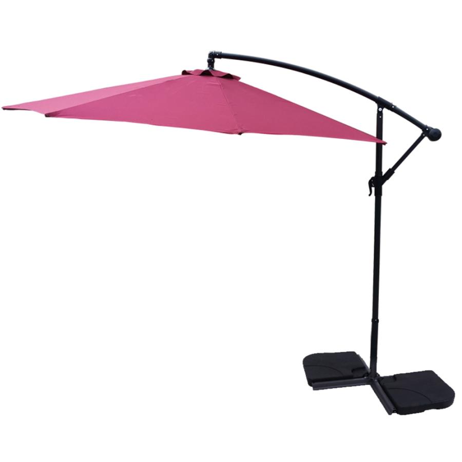 ガーデンパラソル 300cm 大型 風に強い 角度調整 クランク式 UVカット