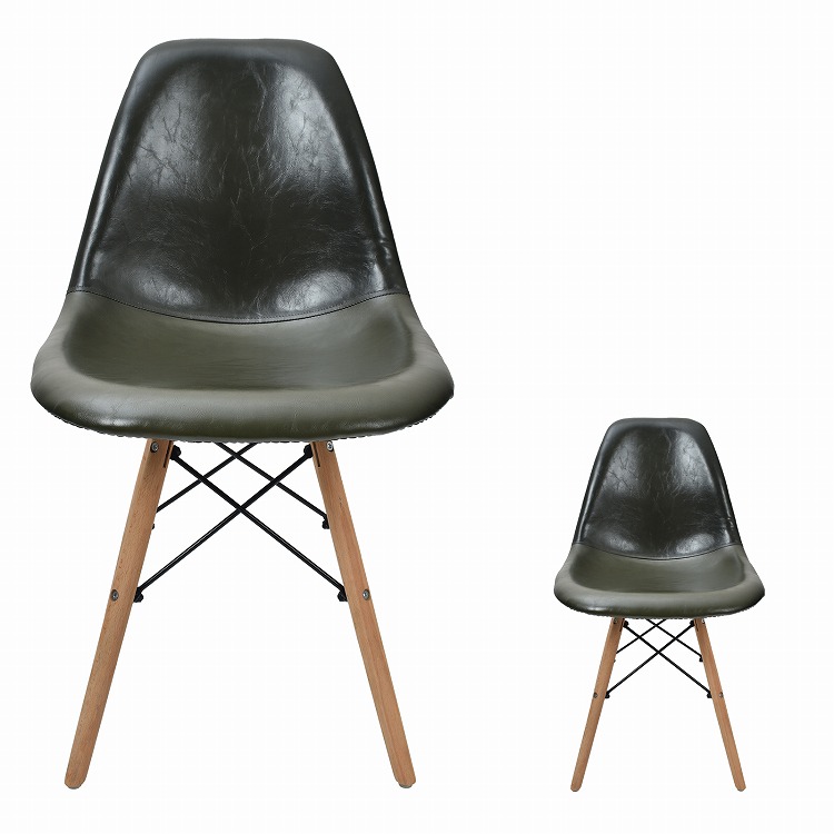 ダイニングチェア 2脚セット イームズチェア 椅子 イス いす 木脚 新