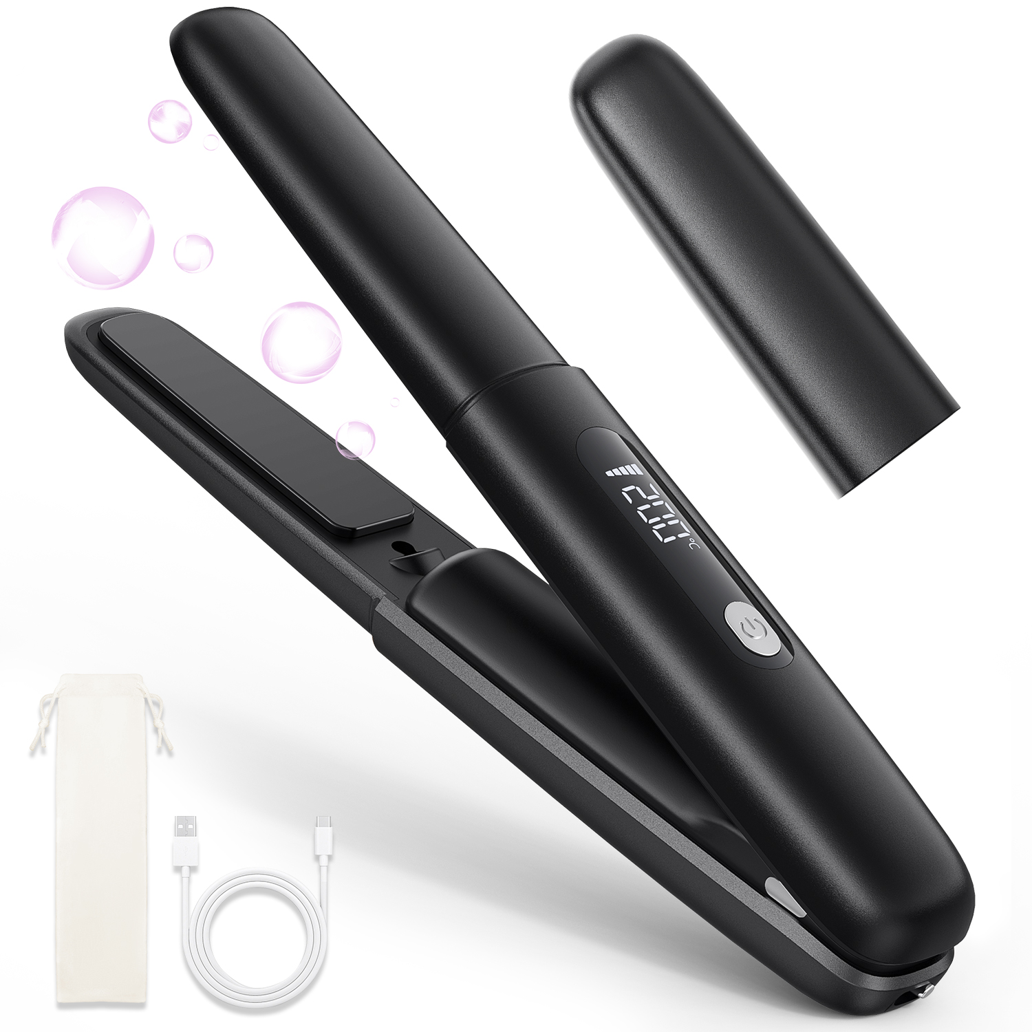 ヘアアイロン ストレート カール ツヤ髪 25秒立ち上がり コードレス