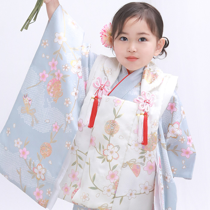 KYOETSU（京越） 七五三 着物 3歳 女の子 【全て揃った豪華9点フル