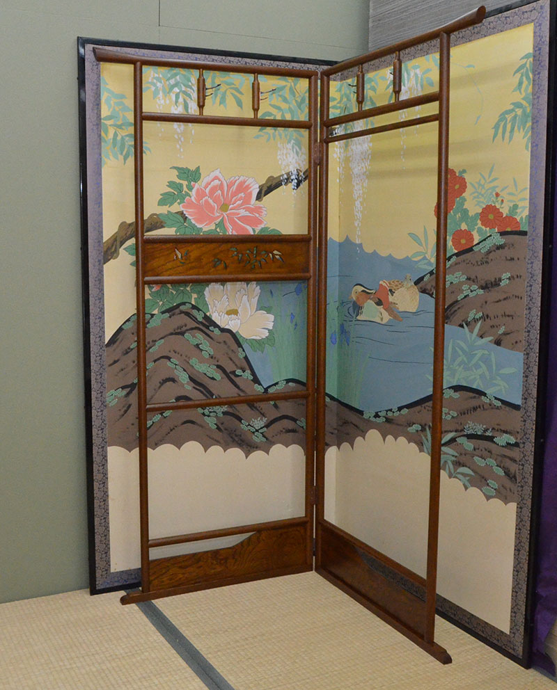 衣桁 ハンガー ジャンボ衣桁 ケヤキ色 1021 透かし入 静岡県 国産品