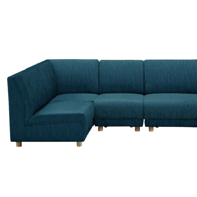 コーナーソファー8点セット 1人掛けソファー×6台+コーナーソファー