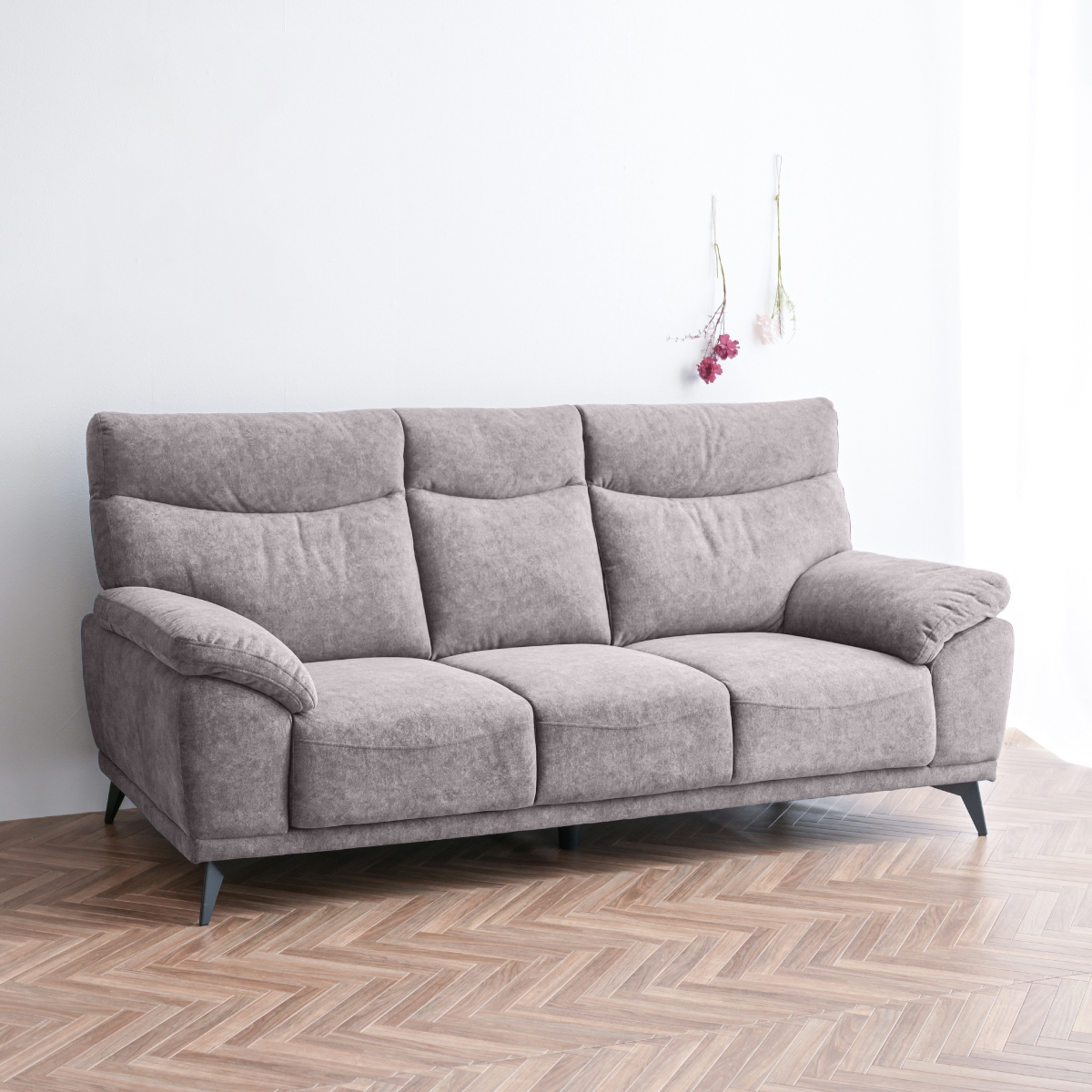 ソファ ソファー キズに強い 撥水 ファブリック 3人掛け 犬 猫 ペット