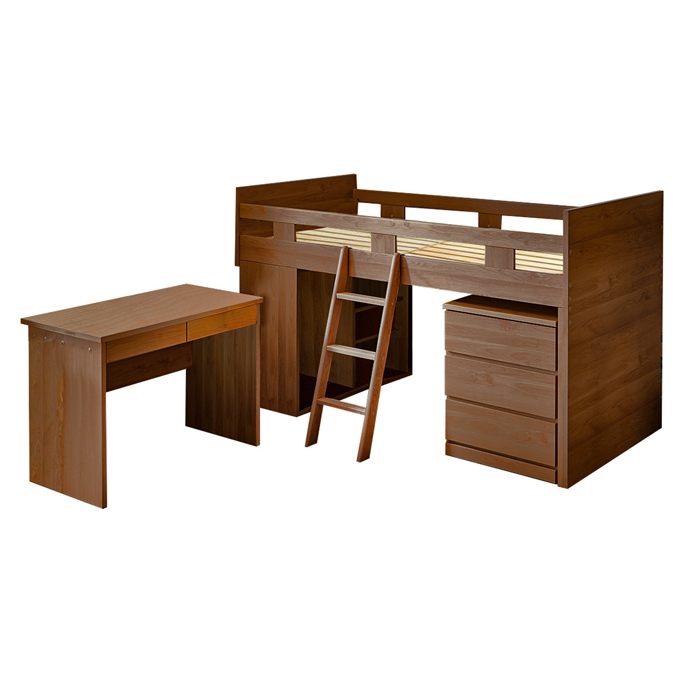 システムベッド ロフトベッド 日本製 ベッド デスク チェスト シングル