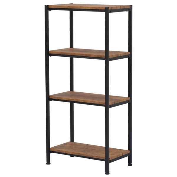 オープンラック『ブルックリンスタイル4段ラック』幅50cm 奥行き30cm