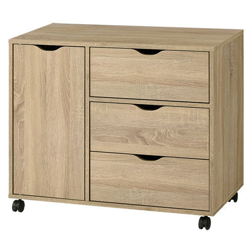 ぼん家具 キャビネット キャスター チェスト 木製 おしゃれ サイド