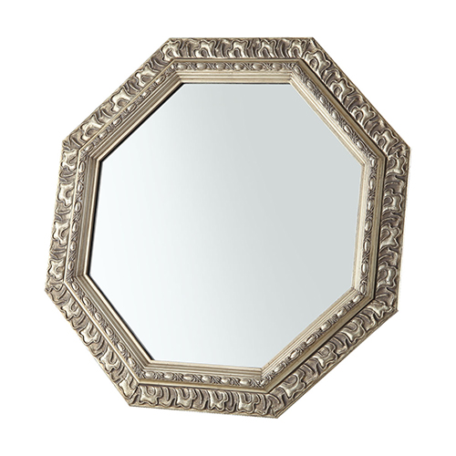ぼん家具 鏡 壁掛け ウォールミラー 八角形 壁掛け鏡 壁掛けミラー