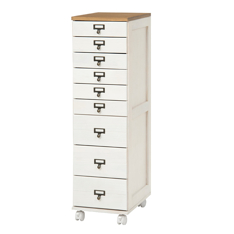 チェスト 9段 多段チェスト 棚 おしゃれ A4収納 カントリー 30 書類