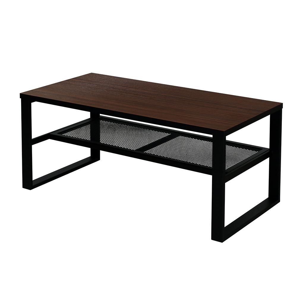 ローテーブル センターテーブル 幅80 棚付き 木製 スチール おしゃれ