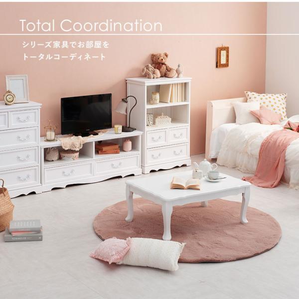 HAGiHARA（萩原） テーブル 折りたたみ 100 猫脚 折り畳み 白