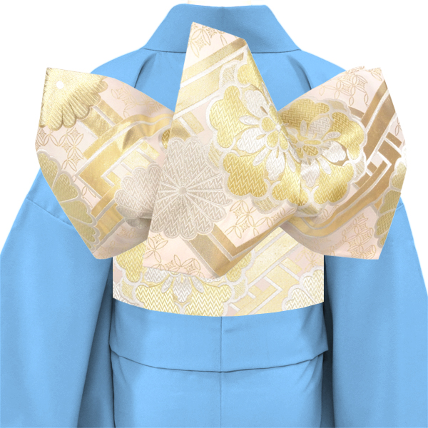 樹(いつき)織物 振袖用袋帯 ピンク 仕立て上がり 西陣織 振袖帯 礼装