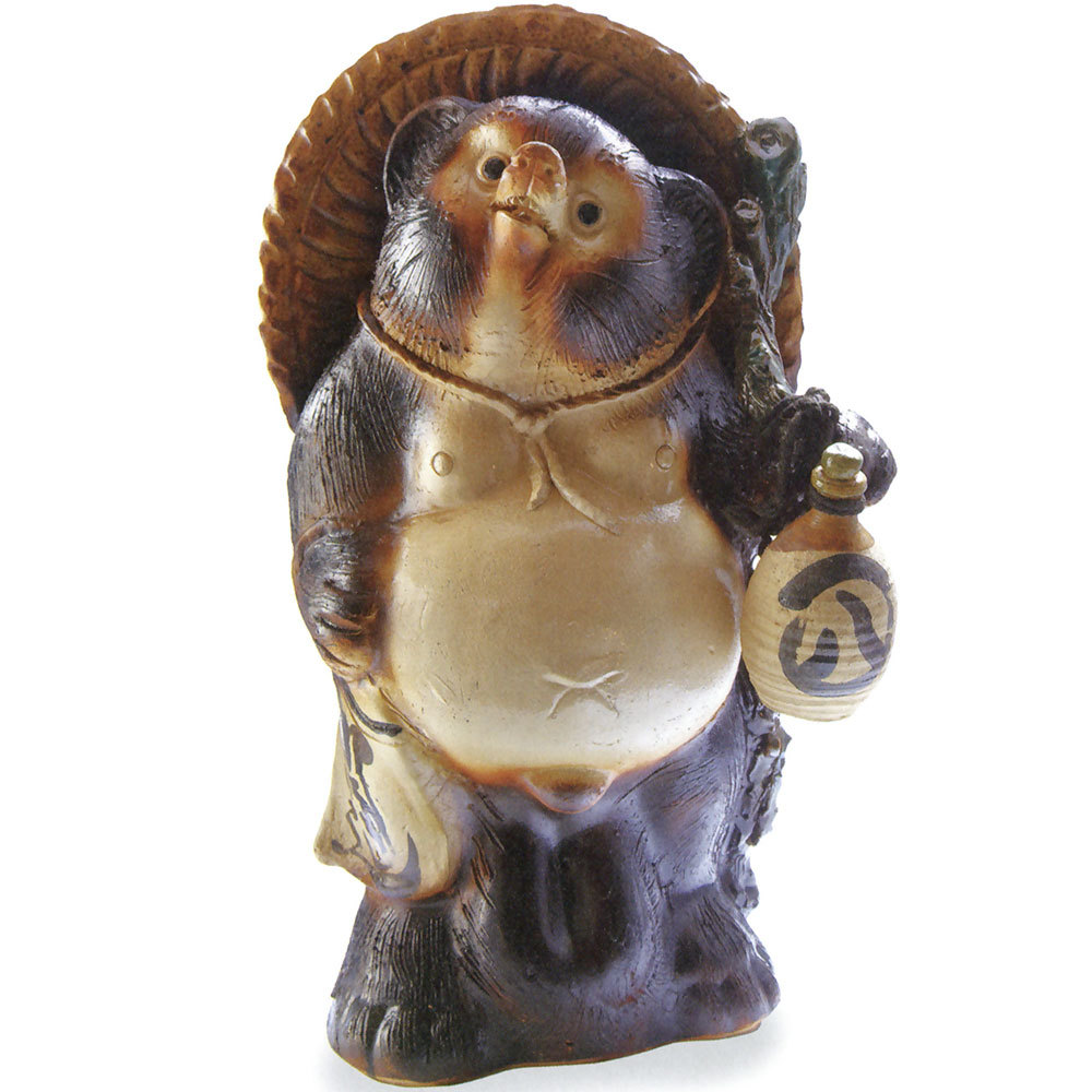 信楽焼 たぬき 大型 狸 置き物 インテリア オブジェ 家具 陶器製 商売