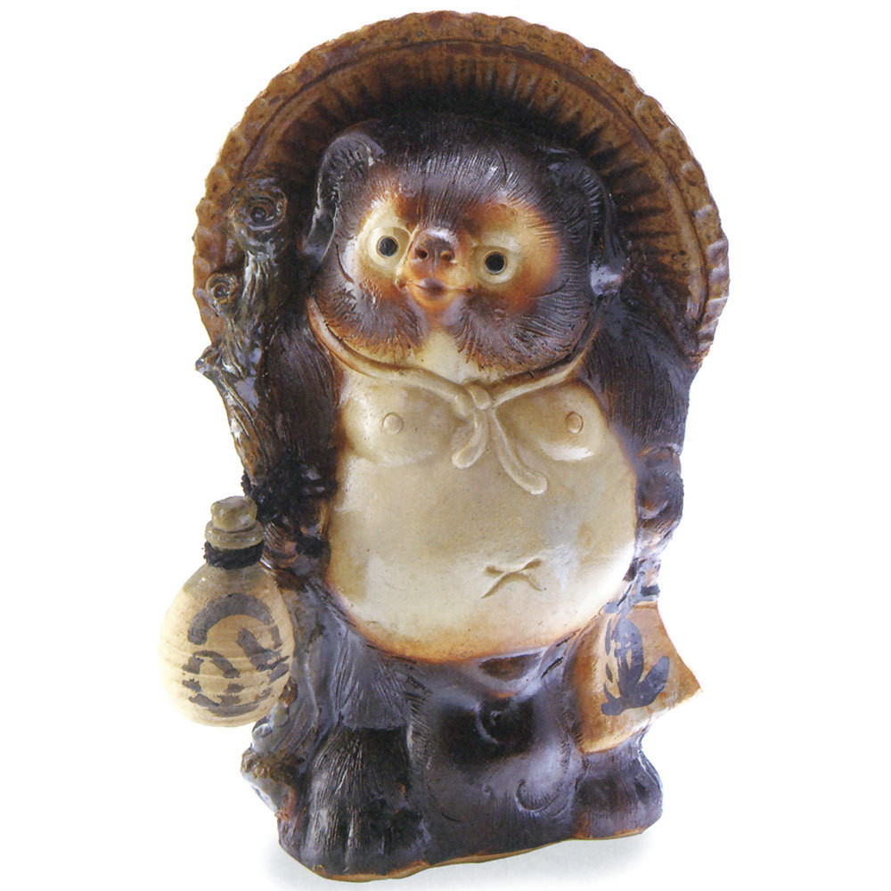 信楽焼 たぬき 大型 狸 置き物 インテリア オブジェ 家具 陶器製 商売