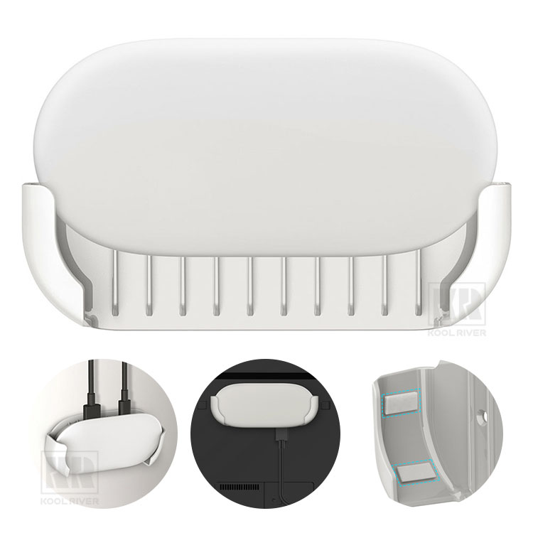 Google TV Streamer 4K マウント カバー プラスチック ホルダー 壁掛け