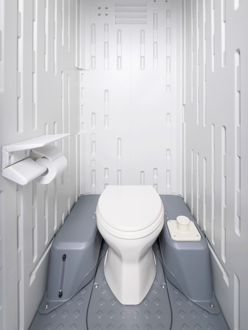 ハマネツ】仮設トイレ ポンプ式簡易水洗 洋式 [TU-iXF4W] (1520220