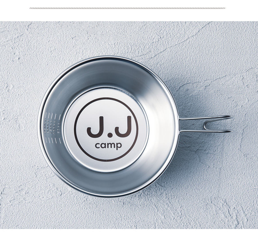 J.J CAMP シェラカップ ステンレス キャンプ 食器 メイド・イン